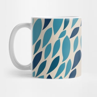 Abstract blue fish, a touch of color and movement Mug